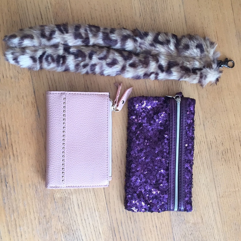 Bundle-new wallet, mini-glittered clutch, &tail 😊
